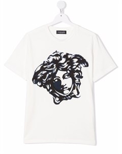 Футболка с декором Medusa Versace kids