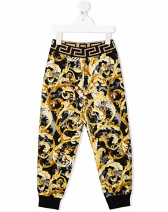 Спортивные брюки с принтом Baroque Versace kids