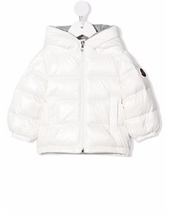 Пуховик с капюшоном и логотипом Moncler enfant