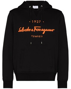 Худи с кулиской и вышитым логотипом Salvatore ferragamo