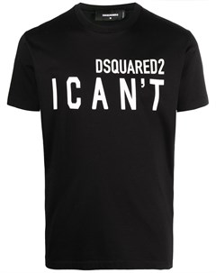 Футболка с логотипом и принтом I CAN T Dsquared2