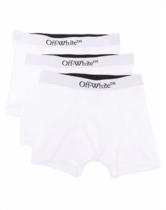 Комплект из трех боксеров с логотипом Off-white