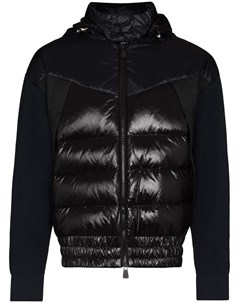 Пуховик с трикотажными рукавами Moncler grenoble