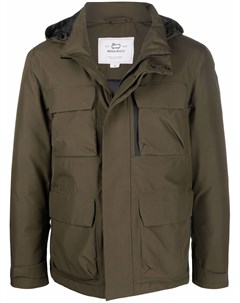 Пуховик с капюшоном и карманами Woolrich