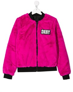 Бомбер с нашивкой логотипом Dkny kids