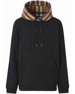 Худи с клетчатым капюшоном Burberry