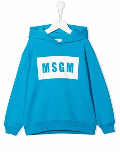 Худи с нашивкой логотипом Msgm kids