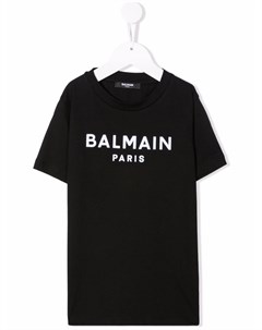 Футболка с логотипом Balmain kids