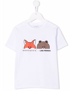 Футболка из коллаборации с Line Friends Maison kitsune kids