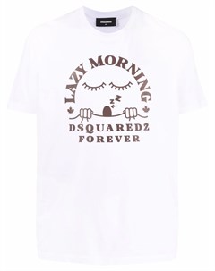 Футболка с принтом Lazy Morning Dsquared2