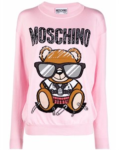 Джемпер Teddy Bear вязки интарсия Moschino