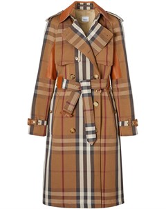 Клетчатый тренч с поясом Burberry