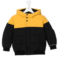 Пуховик с капюшоном и логотипом Emporio armani kids