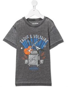 Футболка с короткими рукавами и логотипом Zadig & voltaire kids