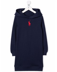 Платье худи с вышитым логотипом Ralph lauren kids