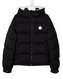 Пуховик с логотипом Moncler enfant