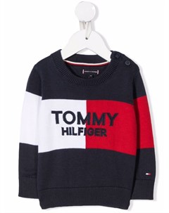 Джемпер из органического хлопка с логотипом Tommy hilfiger junior