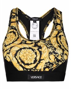 Спортивный бюстгальтер с принтом Barocco Versace