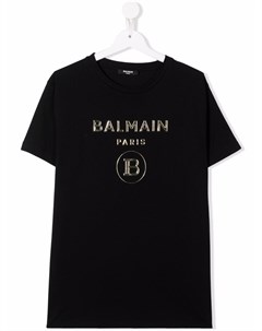 Футболка с логотипом Balmain kids