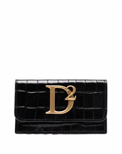 Кошелек D2 Statement с тиснением под крокодила Dsquared2