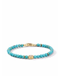 Браслет Spiritual Beads из желтого золота с бриллиантами и бирюзой David yurman