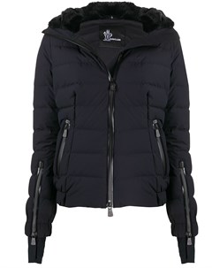 Пуховик с вышитым логотипом Moncler grenoble