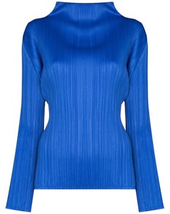 Топ с высоким воротником и складками Pleats please issey miyake