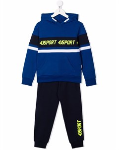 Спортивный костюм в полоску с капюшоном Cesare paciotti 4us kids