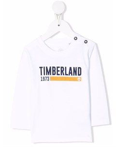 Футболка с длинными рукавами и логотипом Timberland kids