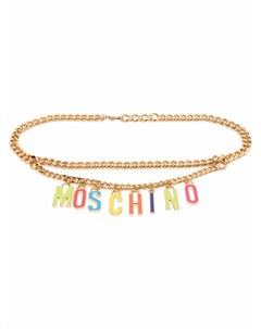 Цепочный ремень с логотипом Moschino