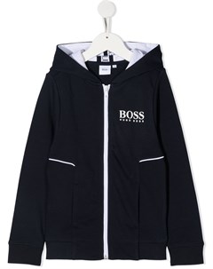 Худи на молнии с логотипом Boss kidswear