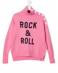 Джемпер Rock Roll с вышивкой Zadig & voltaire kids