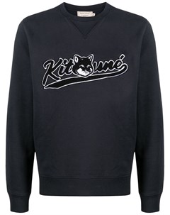 Толстовка с нашивкой логотипом Maison kitsune