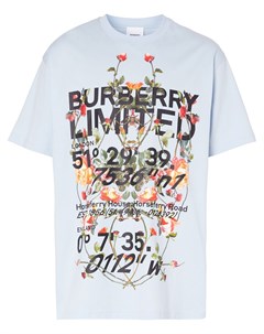 Футболка оверсайз с принтом Burberry