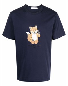 Футболка с графичным принтом Maison kitsune