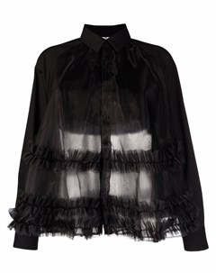 Рубашка с оборками Comme des garçons noir kei ninomiya