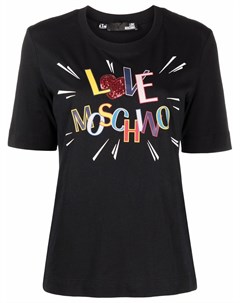 Футболка с логотипом Love moschino