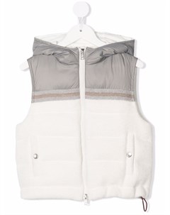 Жилет с капюшоном Brunello cucinelli kids