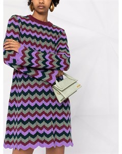 Вязаное платье с узором зигзаг M missoni