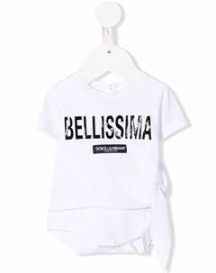 Короткий комбинезон Bellissima с логотипом Dolce & gabbana kids