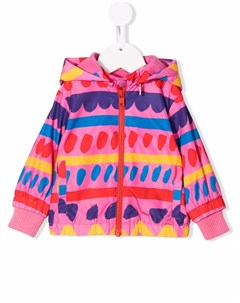 Худи на молнии с геометричным принтом Stella mccartney kids