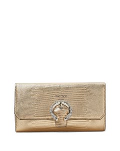 Клатч Wallet с тиснением под кожу ящерицы Jimmy choo