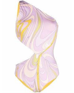 Купальник на одно плечо с принтом Vortici Emilio pucci