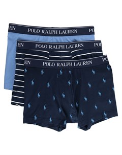 Комплект из трех пар боксеров с вышитым логотипом Polo ralph lauren