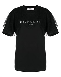 Футболка с кружевными вставками Givenchy