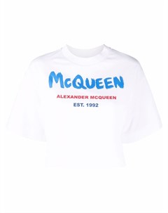 Футболка с логотипом Alexander mcqueen