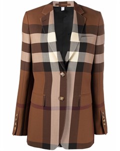 Однобортный блейзер в клетку Burberry