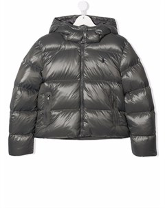 Пуховик с вышитым логотипом Ralph lauren kids