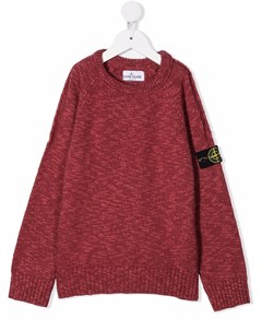 Джемпер с нашивкой логотипом Stone island junior