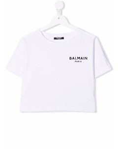 Футболка с логотипом Balmain kids